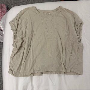 Free people Beige you rock tshirt